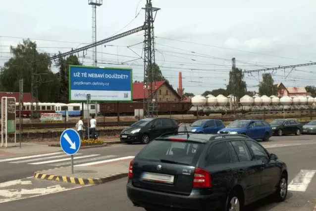 Nádražní, Benešov, Benešov, billboard