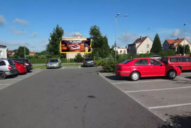 U Vodojemu TESCO, Bechyně, Tábor, billboard