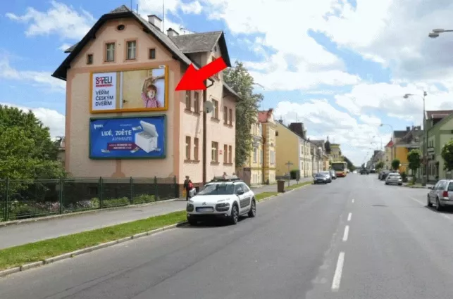 Americká LIDL, Františkovy Lázně, Cheb, billboard